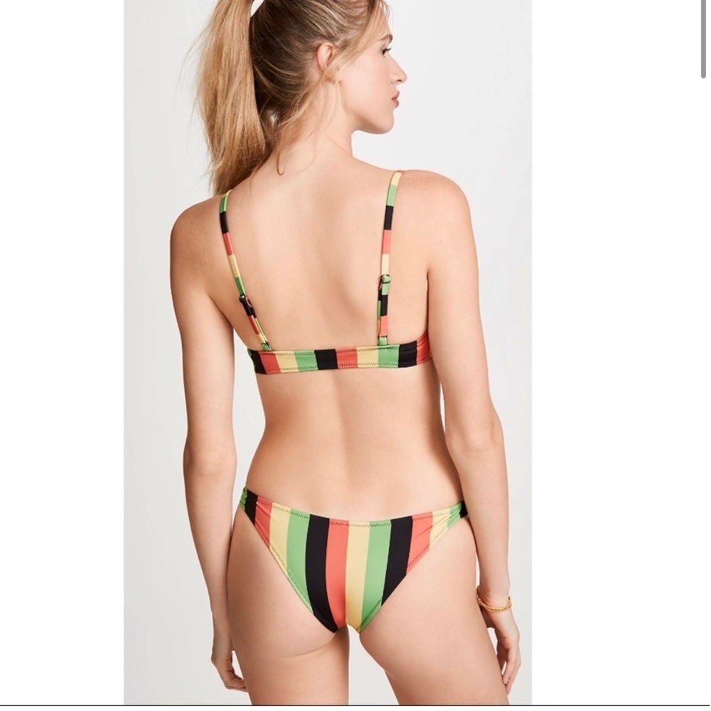 Solid & Striped Bikini Set. - Picture 2 of 5